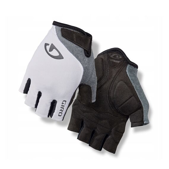 Rękawiczki damskie GIRO JAG'ETTE krótki palec biały titanium