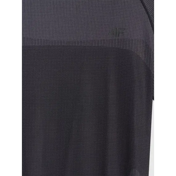 4F treningowa koszulka męska z nadrukiem szybkoschnąca 4FWAW25TFTSM1457 czarna, Kolor: czarny, Rozmiar: M, 6 zdjęcie