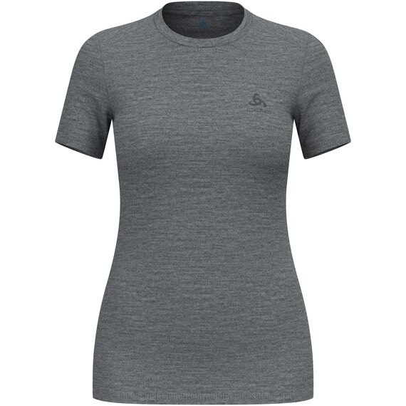 Koszulka damska Odlo MERINO 160 BL TOP crew neck s/s szara, Kolor: szary, Rozmiar: S, 5 zdjęcie