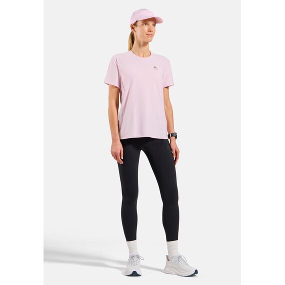 Koszulka z krótkim rękawem damska ODLO T-shirt crew neck s/s ZEROWEIGHT CHILL-TEC różowa, Kolor: różowy, Rozmiar: L, 3 zdjęcie