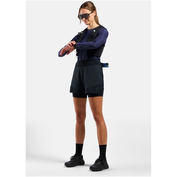 Odlo Spodenki damskie X-ALP TRAIL 5 INCH 2-in-1 short czarne, Kolor: czarny, Rozmiar: S, 14 zdjęcie
