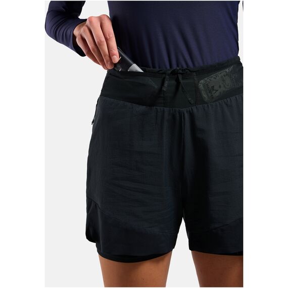 Odlo Spodenki damskie X-ALP TRAIL 5 INCH 2-in-1 short czarne, Kolor: czarny, Rozmiar: S, 31 zdjęcie