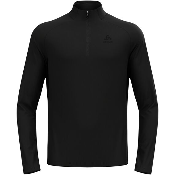 ODLO Bluza męska Essential Light Mid Layer 1/2 zip czarna, Rozmiar: L