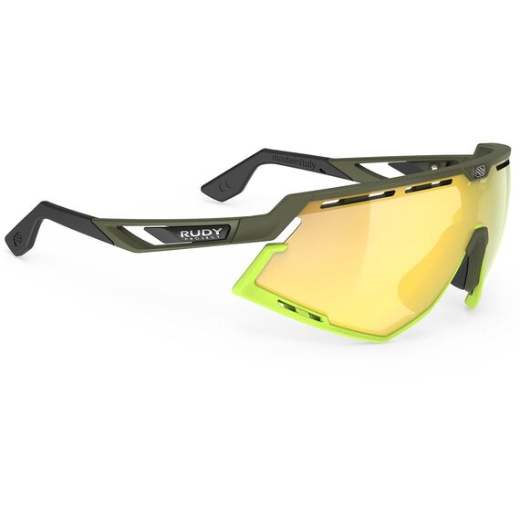 Okulary Rudy Project DEFENDER OLIVE MATTE - Multilaser Yellow