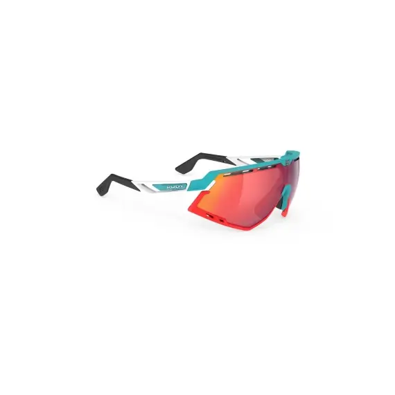 Okulary Rudy Project DEFENDER EMERALD WHITE MATTE - Multilaser Red