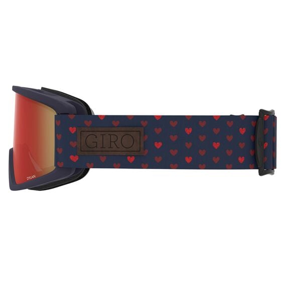 Gogle zimowe GIRO DYLAN HEARTS (Szyba lustrzana kolorowa AMBER SCARLET 19-42% S2 + Szyba kolorowa żółty 86% S0), 2 zdjęcie