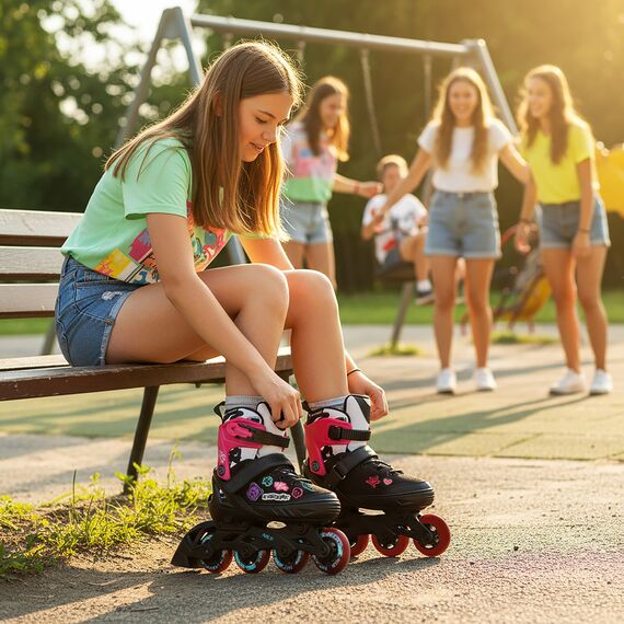 NA2053A ROLKI VIBE RÓŻOWE NILS EXTREME różowe, Kolor: różowy, Rozmiar: 40-43, 2 zdjęcie