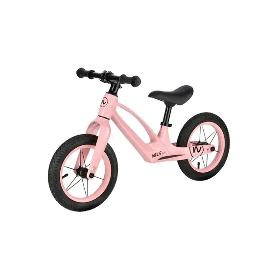 NILS FUN RB901 LED ROWEREK BIEGOWY KOŁA POMPOWANE 12'' RÓŻOWY, 2 zdjęcie