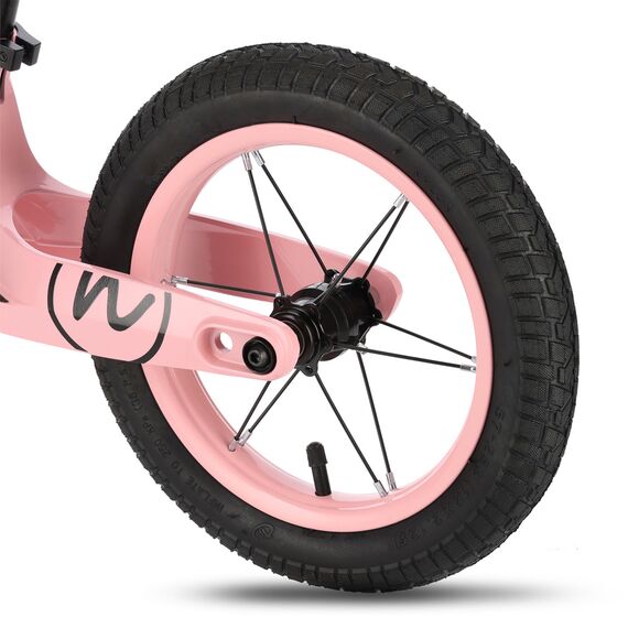 NILS FUN RB901 LED ROWEREK BIEGOWY KOŁA POMPOWANE 12'' RÓŻOWY, 4 zdjęcie