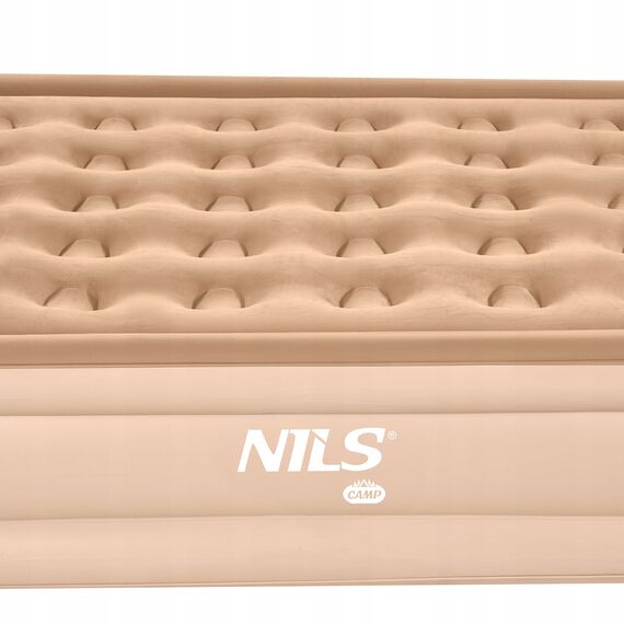 NILS CAMP NC2808 MATERAC DWUOSOBOWY KING SIZE BEŻOWY + POMPKA ELEKTRYCZNA, Kolor: beżowy, Rozmiar: one size, 2 zdjęcie
