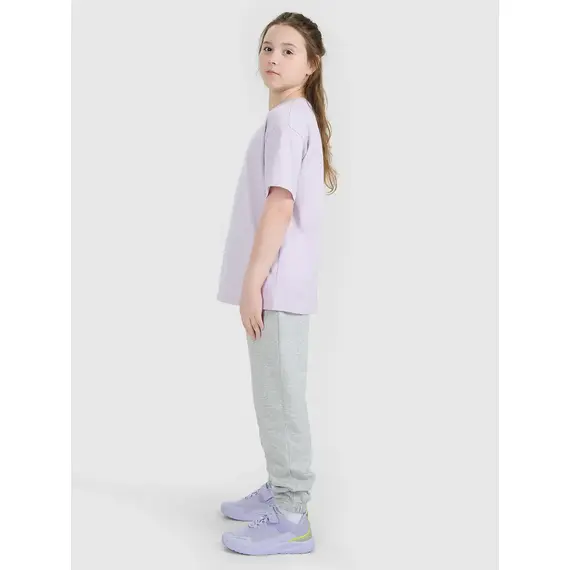 4F bluza dla dziewczynki rozpinana z kapturem + spodnie dresowe zestaw szary, Kolor: szary, Rozmiar: 134, 16 zdjęcie