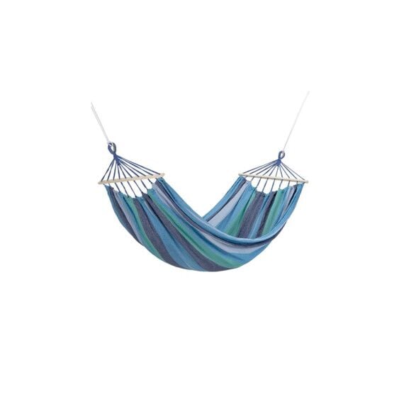 NILS NC9004 NIEBIESKI-CIEMNONIEBIESKI HAMAK Z DREWNIANĄ BELKA 70CM I METALOWYM UCHWYTEM  CAMP