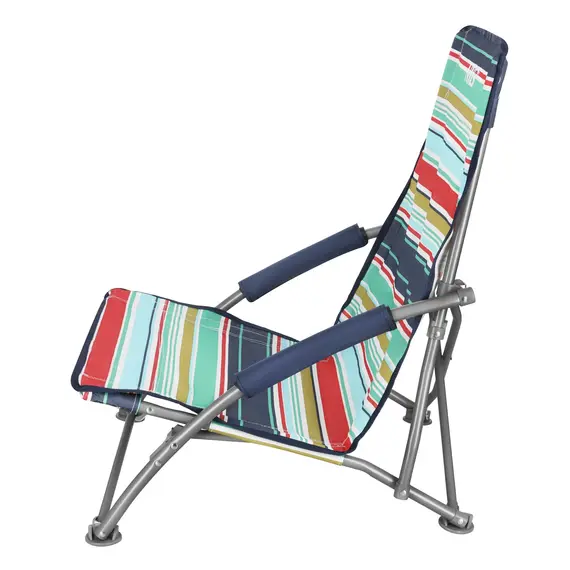 NILS NC3035 NIEBIESKO-CZERWONY KRZESŁO PLAŻOWE, Kolor: czerwony, Rozmiar: one size, 3 zdjęcie