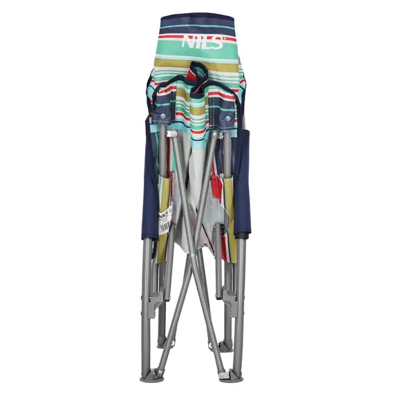 NILS NC3035 NIEBIESKO-CZERWONY KRZESŁO PLAŻOWE, Kolor: czerwony, Rozmiar: one size, 8 zdjęcie