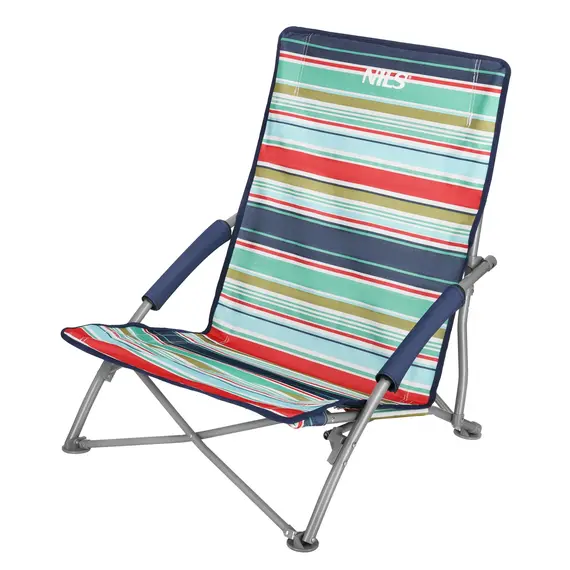 NILS NC3035 NIEBIESKO-CZERWONY KRZESŁO PLAŻOWE, Kolor: czerwony, Rozmiar: one size, 2 zdjęcie