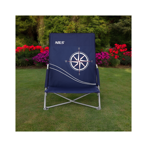 NILS NC3035 GRANATOWY KRZESŁO PLAŻOWE, Kolor: granatowy, Rozmiar: one size, 5 zdjęcie