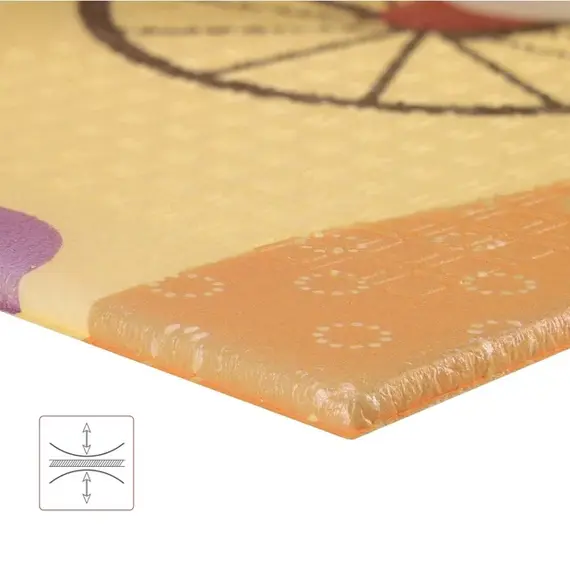 NILS FUN MD05 MATA DZIECIĘCA SKŁADANA FOREST 190x150CM, Kolor: niebieski, Rozmiar: one size, 3 zdjęcie