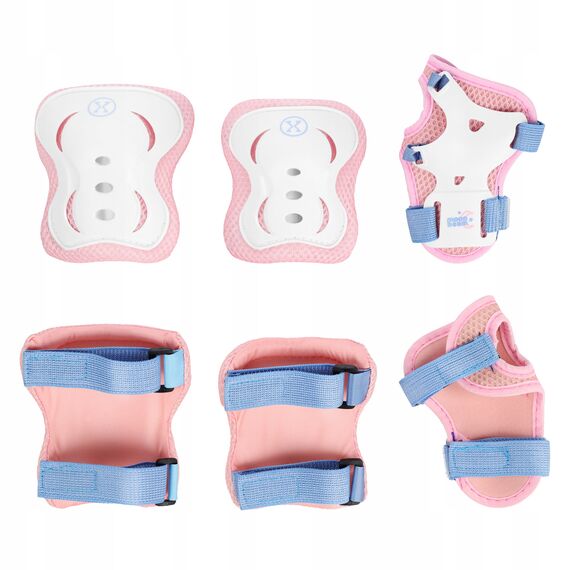 NILS EXTREME rolki ze świecącymi kółkami + ochraniacze NA0189 białe, Kolor: biały, Rozmiar: 39-42, 3 zdjęcie