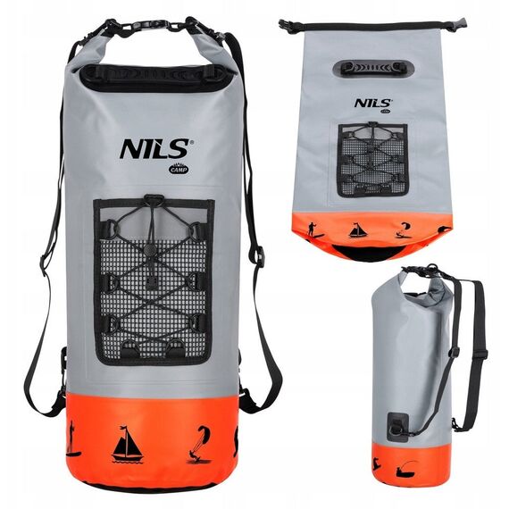 NILS CAMP NC17108 PLECAK WODOODPORNY 25L POMARAŃCZOWY, Kolor: pomarańczowy, Rozmiar: one size, 6 zdjęcie