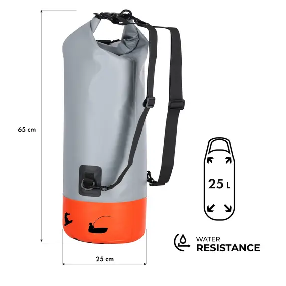 NILS CAMP NC17108 PLECAK WODOODPORNY 25L POMARAŃCZOWY, Kolor: pomarańczowy, Rozmiar: one size, 2 zdjęcie