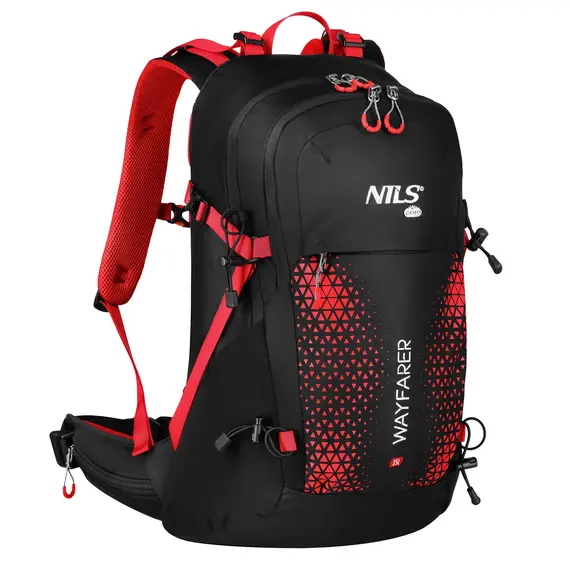 NILS CAMP NC1925 PLECAK TURYSTYCZNY CZERWONY WAYFARER 35L