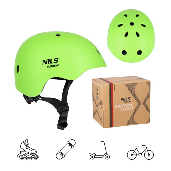 NILS EXTREME MT301 KASK ZIELONY XS(48-52CM), Kolor: zielony, Rozmiar: S, 5 zdjęcie