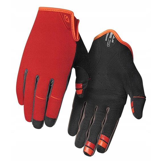 Rękawiczki męskie GIRO DND długie czerwony orange, Kolor: czerwony, Rozmiar: S