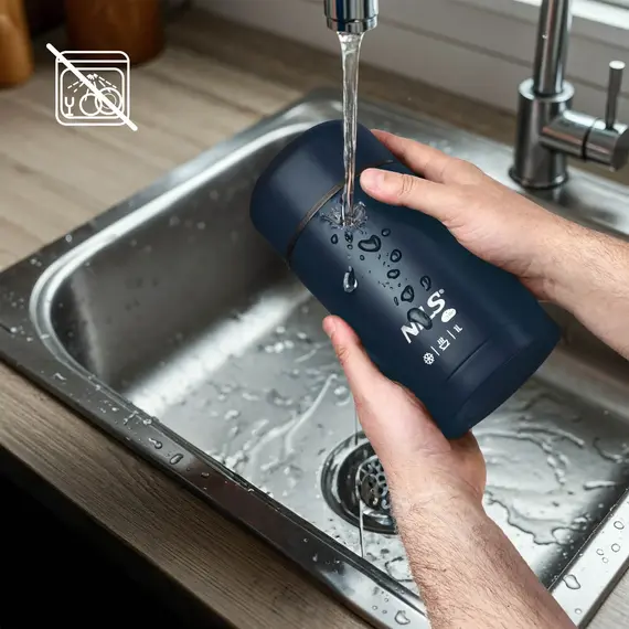 NILS CAMP NC3802 TERMOS OBIADOWY 1000ML NIEBIESKI, Kolor: niebieski, Rozmiar: one size, 6 zdjęcie