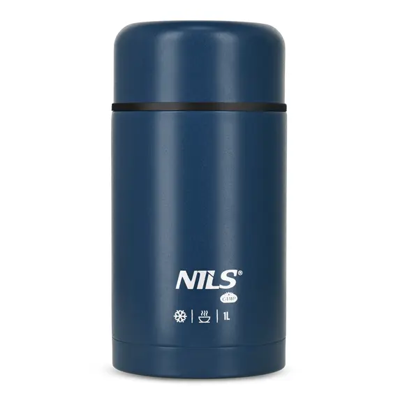 NILS CAMP NC3802 TERMOS OBIADOWY 1000ML NIEBIESKI, Kolor: niebieski, Rozmiar: one size