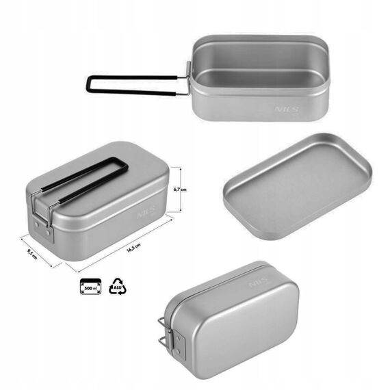 NILS CAMP NC4201 MENAŻKA ALUMINIOWA 500 ML, 4 zdjęcie