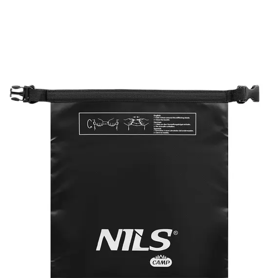 NILS CAMP NC1703 WOREK WODOODPORNY CZARNY 30L, 4 zdjęcie