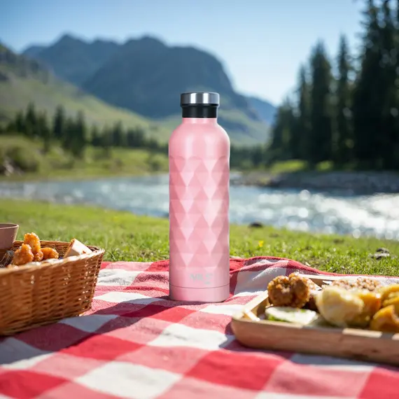 NILS CAMP NC3805 BUTELKA TURYSTYCZNA 750ML RÓŻOWA, Kolor: różowy, Rozmiar: one size, 5 zdjęcie