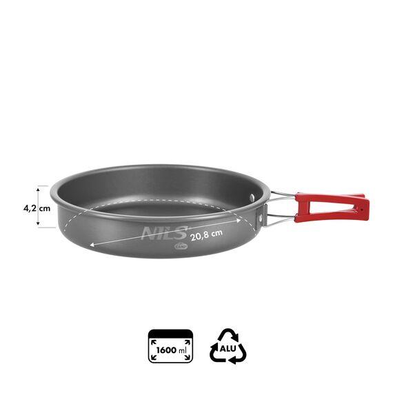 NILS CAMP NC17116 SKŁADANA PATELNIA TURYSTYCZNA 1,6 L, 4 zdjęcie