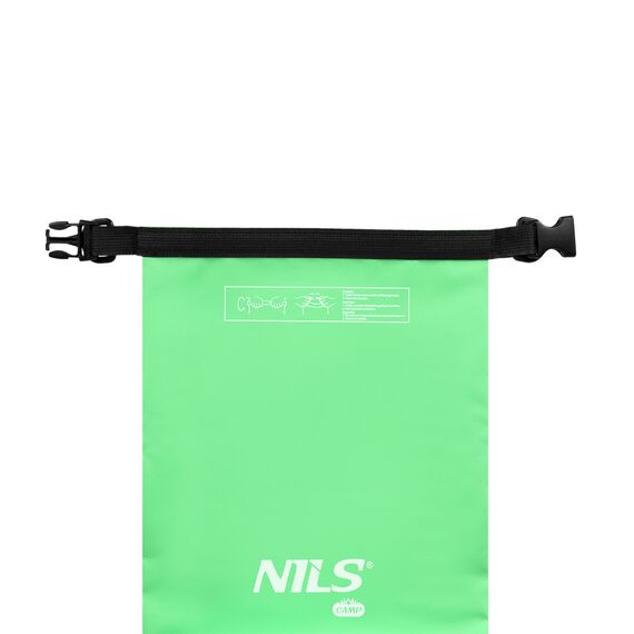 NILS CAMP NC1703 WOREK WODOODPORNY ZIELONY 10L, 3 zdjęcie