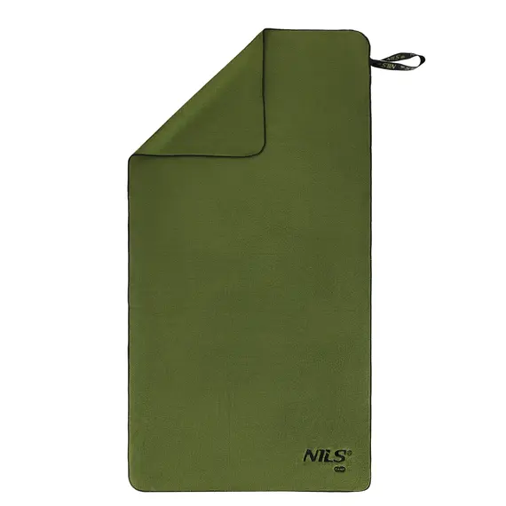 NILS CAMP NCR15 RĘCZNIK Z MIKROFIBRY WOJSKOWY KHAKI 120x60 cm, Kolor: zielony, Rozmiar: one size, 2 zdjęcie