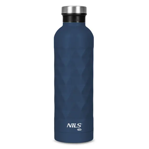 NILS CAMP NC3805 BUTELKA TURYSTYCZNA 750ML NIEBIESKA, Kolor: niebieski, Rozmiar: one size