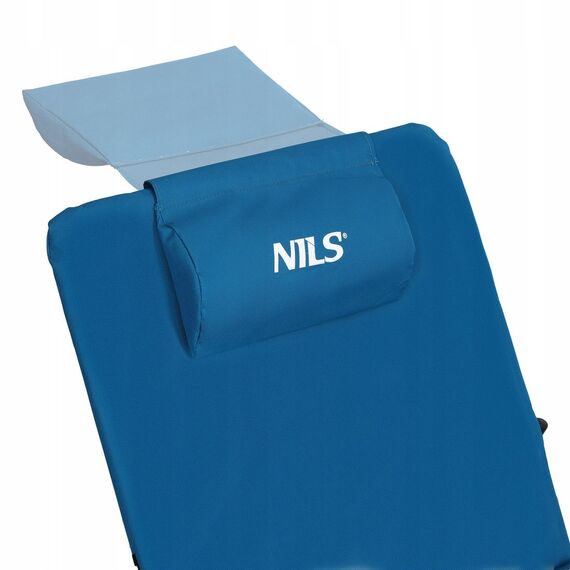 NILS CAMP NC3015 MATA PLAŻOWA Z REGULOWANYM OPARCIEM NILS, 2 zdjęcie