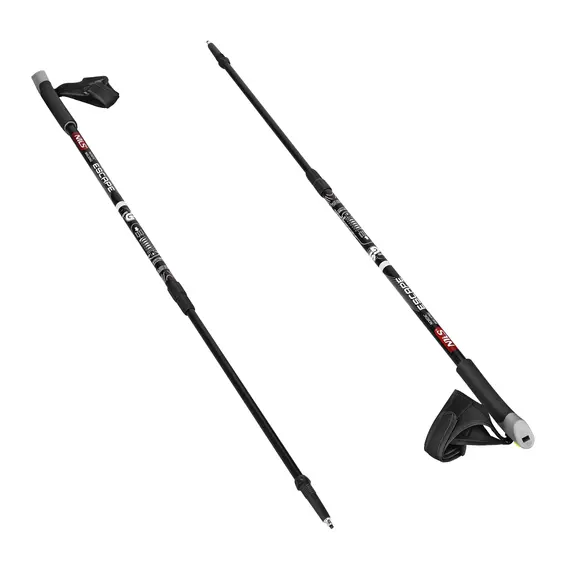 NILS Kije Nordic Walking z regulacją wysokości od 67 do 135 cm czarne, 3 zdjęcie