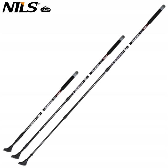 NILS Kije Nordic Walking z regulacją wysokości od 67 do 135 cm czarne, 5 zdjęcie