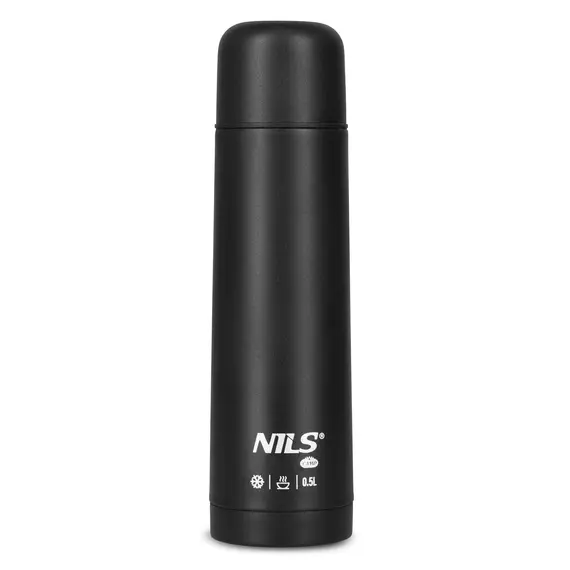 NILS CAMP NC3803 TERMOS TURYSTYCZNY 500 ML CZARNY, Kolor: czarny, Rozmiar: one size, 2 zdjęcie
