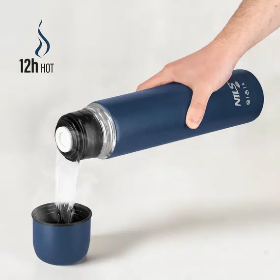 NILS CAMP NC3804 TERMOS TURYSTYCZNY 1000 ML NIEBIESKI, Kolor: niebieski, Rozmiar: one size, 4 zdjęcie