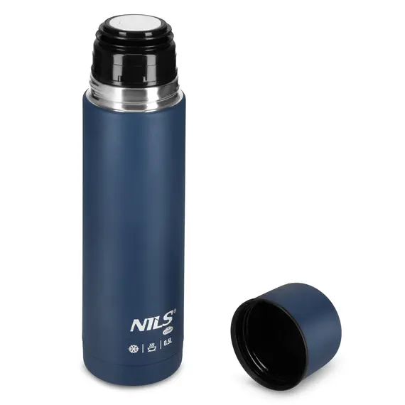 NILS CAMP NC3803 TERMOS TURYSTYCZNY 500 ML NIEBIESKI, Kolor: niebieski, Rozmiar: one size, 2 zdjęcie