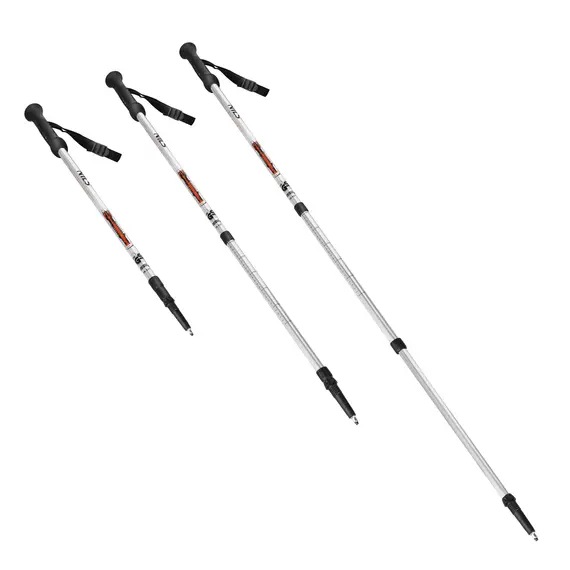NILS Kije Trekkingowe trzysegmentowe z regulacją wysokości od 65 do 135 cm, 2 zdjęcie