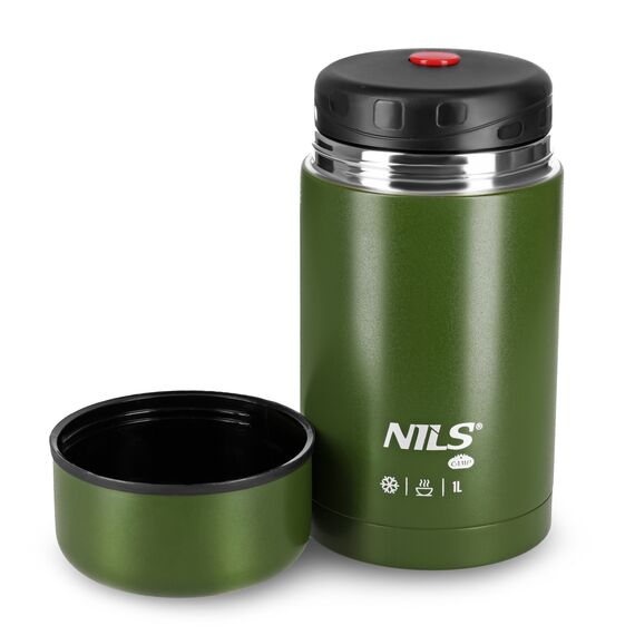 NILS CAMP NC3802 TERMOS OBIADOWY 1000ML ZIELONY, Kolor: zielony, Rozmiar: one size, 2 zdjęcie