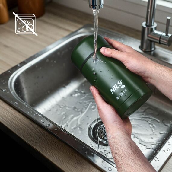 NILS CAMP NC3802 TERMOS OBIADOWY 1000ML ZIELONY, Kolor: zielony, Rozmiar: one size, 7 zdjęcie