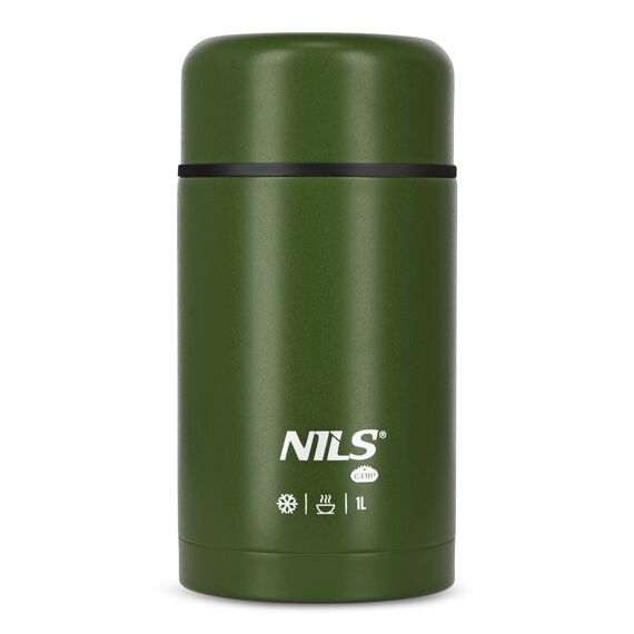 NILS CAMP NC3802 TERMOS OBIADOWY 1000ML ZIELONY, Kolor: zielony, Rozmiar: one size