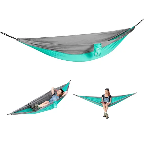 NILS NC9092 ZIELONY HAMAK TURYSTYCZNY  CAMP, Kolor: zielony, Rozmiar: one size, 2 zdjęcie