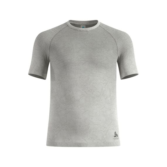 Koszulka męska ODLO BL TOP crew neck s/s PERFORMANCE LIGHT - RAIN DYE beżowa, Kolor: beżowy, Rozmiar: S