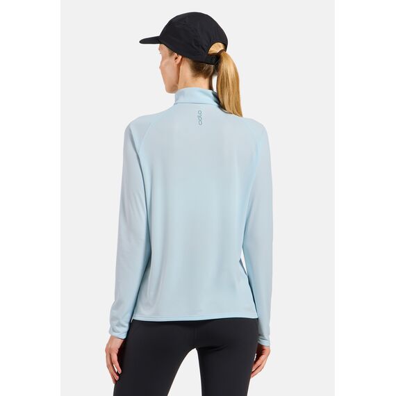 Bluza damska ODLO Mid layer ESSENTIAL 1/2 ZIP niebieska, Kolor: niebieski, Rozmiar: L, 2 zdjęcie