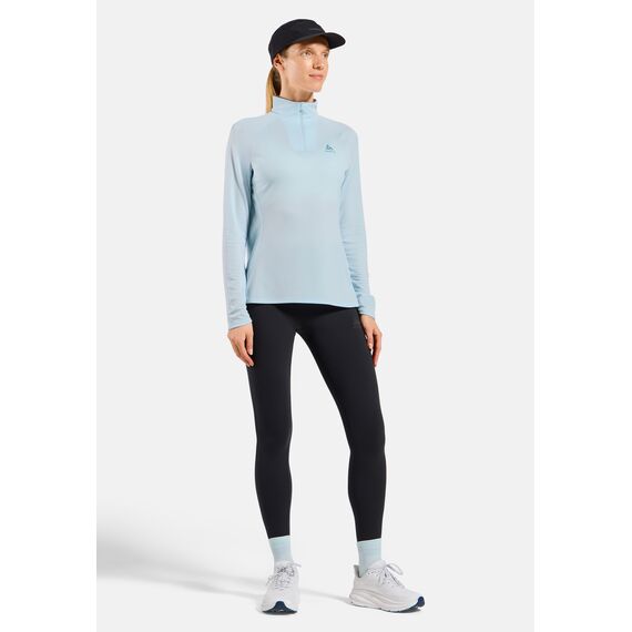 Bluza damska ODLO Mid layer ESSENTIAL 1/2 ZIP niebieska, Kolor: niebieski, Rozmiar: M, 3 zdjęcie